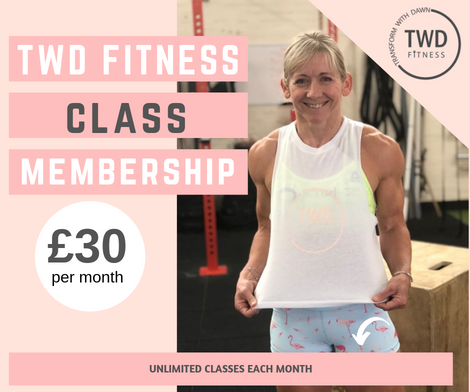 class membership poster for twd fitness hiit exercise classes in daventry