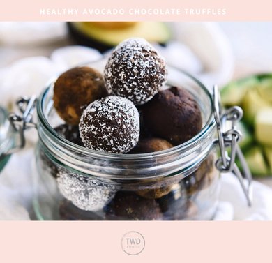 healthy eating recipe book chocolate avocado truffles